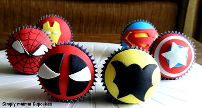 Super Hero Cupcakes! - Cake by Suman