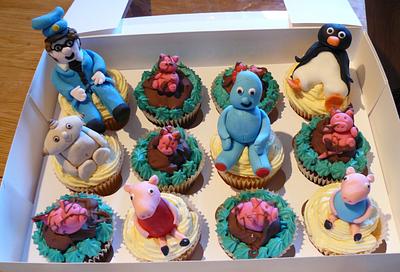 Toddler character cupcakes - Cake by Krazy Kupcakes 