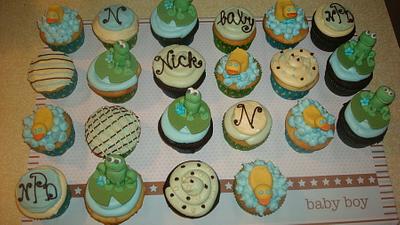 Baby Shower Boy cupcakes - Cake by Mikooklin's Cakery