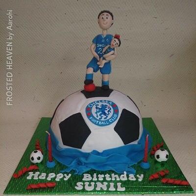 Chelsea Football Lover - Cake by aarohi misra