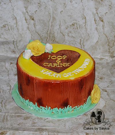 Wooden cake - Cake by Cakes by Saskia