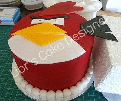 Angry Bird - Cake by Lior's Cake Designs