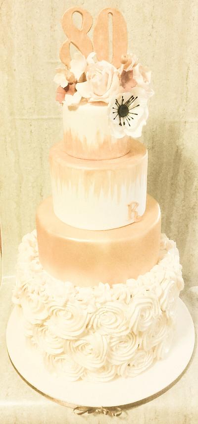 Pink and gold cake - Cake by lapasticciona