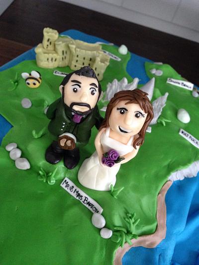 Isle of Skye wedding cake - Cake by Donna Campbell