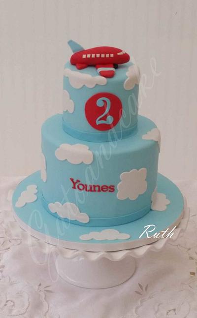 Airplane in the clouds - Cake by Ruth - Gatoandcake
