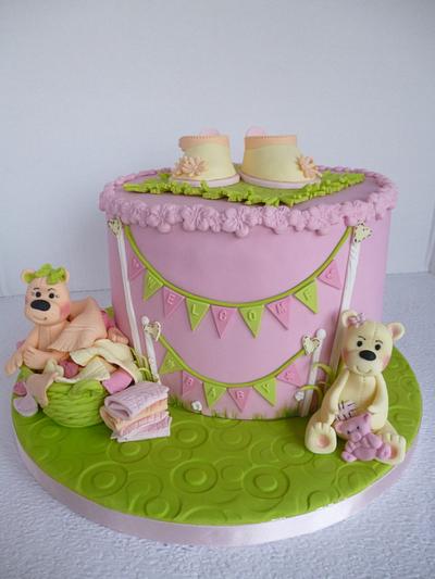 Welcome Baby Girl - Cake by Hilz