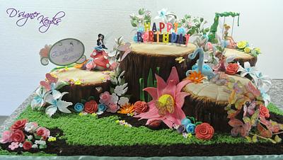 Fairies Theame Cake - Cake by Phey