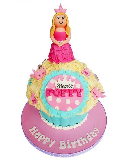 Princess giant cupcake - Cake by Vanilla Iced 