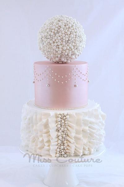Ruffles and Pearls Du Jour - Cake by misscouture