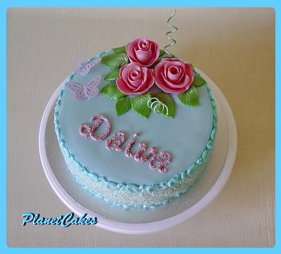 Heaven Blue - Cake by Planet Cakes