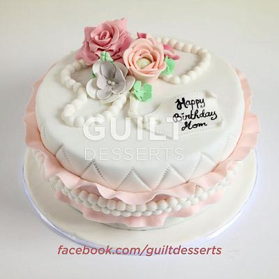 Elegant Birthday Cake - Cake by Guilt Desserts