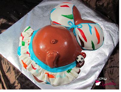 Baby Bump Cake - Cake by NickySignatureCakes