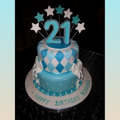 21st birthday  cake - Cake by Cakes and Art