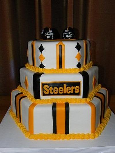 Steelers Wedding cake - Cake by Traci