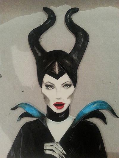 Painting of maleficent :) - Cake by Martina Kelly