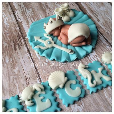 King of the sea baby shower cake - Cake by Edible Sugar Art