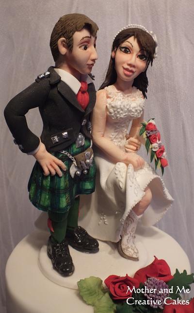 Scottish Wedding - Cake by Mother and Me Creative Cakes