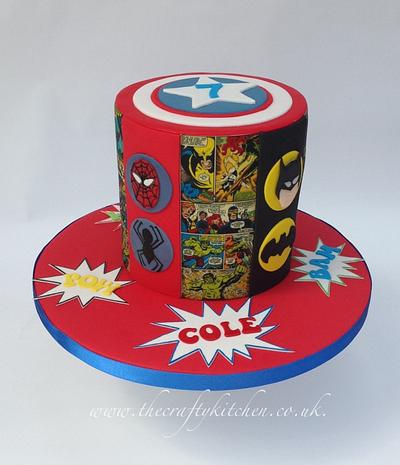 Superhero Cake - Cake by The Crafty Kitchen - Sarah Garland