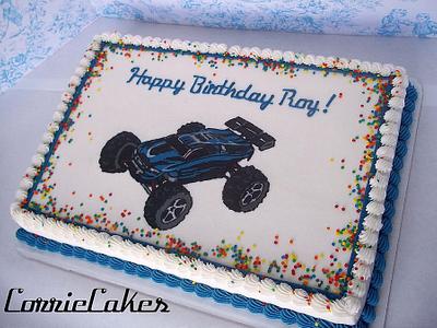 RC car 1/2 sheet - Cake by Corrie