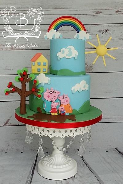 Peppa pig cake - Cake by Bonnie Bakes UAE