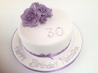 Purple roses - Cake by helen Jane Cake Design 