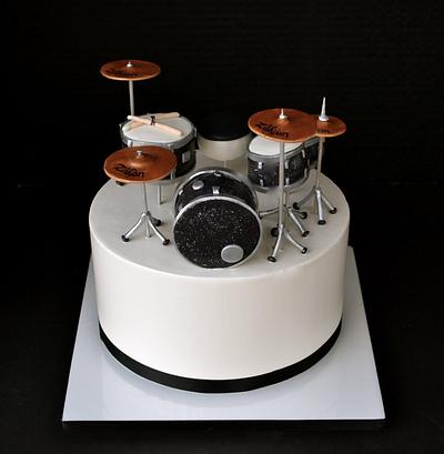 Drum Set Cake  - Cake by sweet inspirations