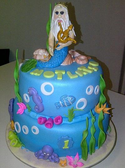 Under the Sea with King Triton - Cake by beasweet