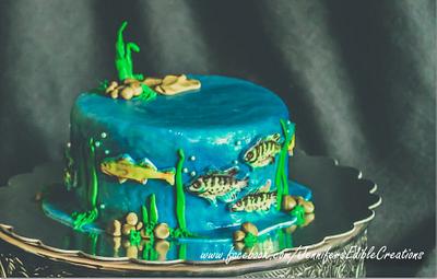 Fishing Cake - Cake by Jennifer's Edible Creations
