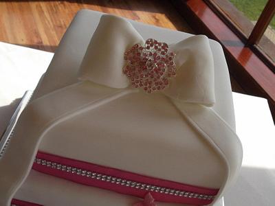 Pink Wedding cake  - Cake by Tracey