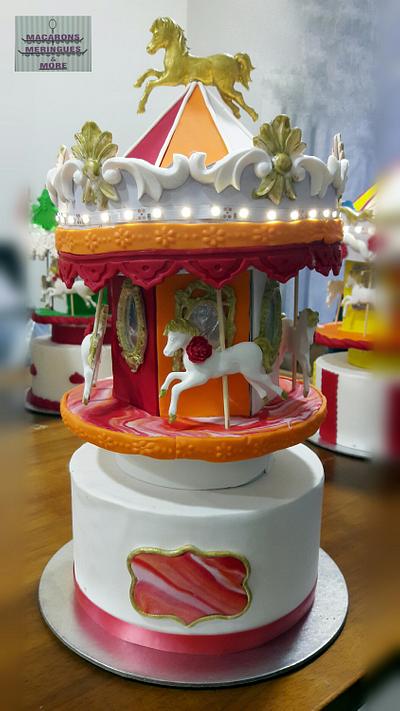 Carousel Cake  - Cake by RupalsCakes (MACARONS MERINGUES &MORE )