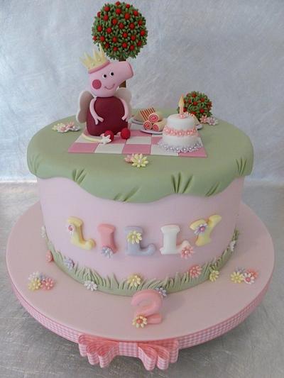Peppa Pig Cake - Cake by Deborah