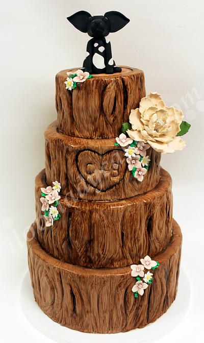 Hidden Forest Wedding Cake - Cake by LadyCakes