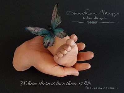 WHERE THERE IS LOVE THERE IS LIFE - Cake by Anna Rosa Maggio