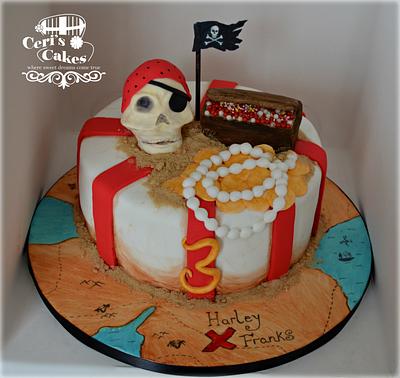 Pirate treasure cake - Cake by Ceri's Cakes
