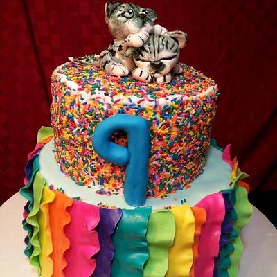 rainbow kitty - Cake by Julia Dixon