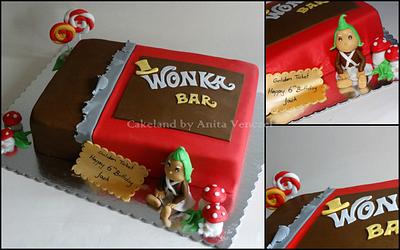 Wonka bar - Cake by Cakeland by Anita Venczel