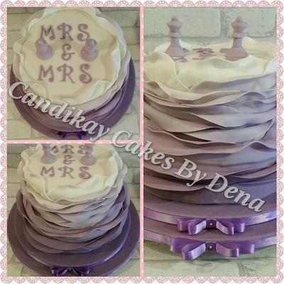 2 Tier Wedding Cake - Cake by Dena Schofield