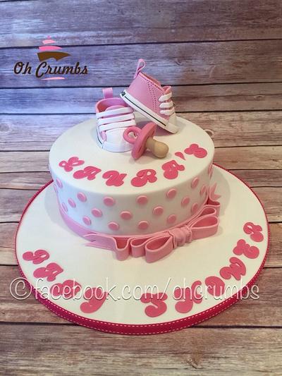 Baby converse baby shower cake - Cake by Oh Crumbs