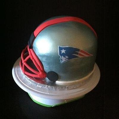 New England Patriots helmet cake - Cake by Teresa