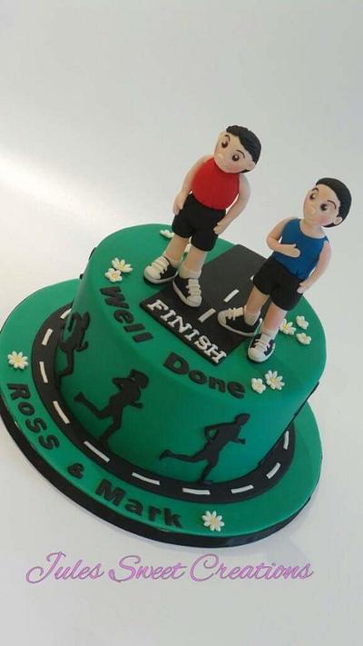 Marathon Runners Cake - Cake by Jules Sweet Creations
