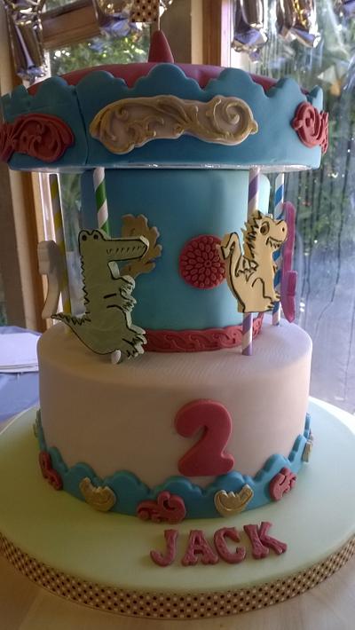 Carousel from The Enormous Crocodile story by Roald Dahl - Cake by Combe Cakes