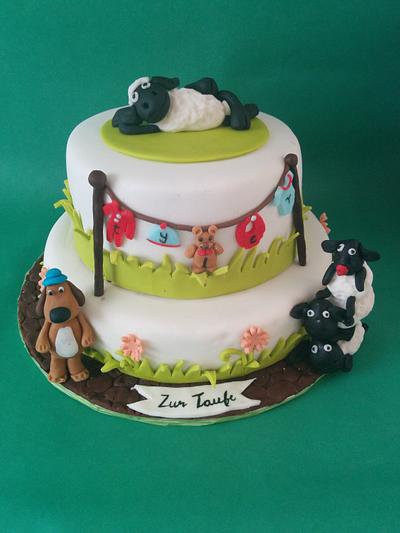 Shaun the sheep themed cake - Cake by josphinecakelicious