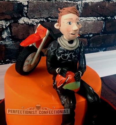 Simon - 40th Dirt bike birthday cake  - Cake by Niamh Geraghty, Perfectionist Confectionist