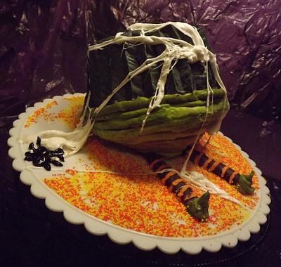 Crushed witch giant cupcake - Cake by RockinLayers