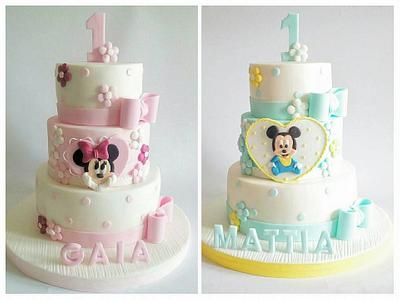 torta di minnie e baby topolino - Cake by Mariana Frascella