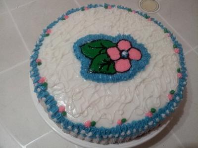 my first attempt at buttercream transfer - Cake by Taima