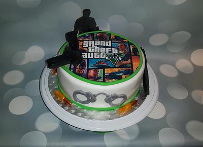 GTA 5 cake. - Cake by Pluympjescake