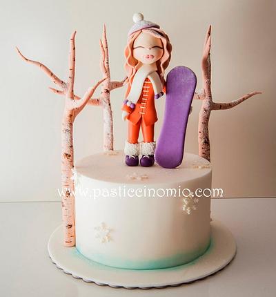 Winter Themed Cake  - Cake by Pasticcino Mio