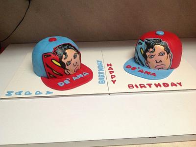 Superman Cap cake - Cake by Diana's Cake Galore
