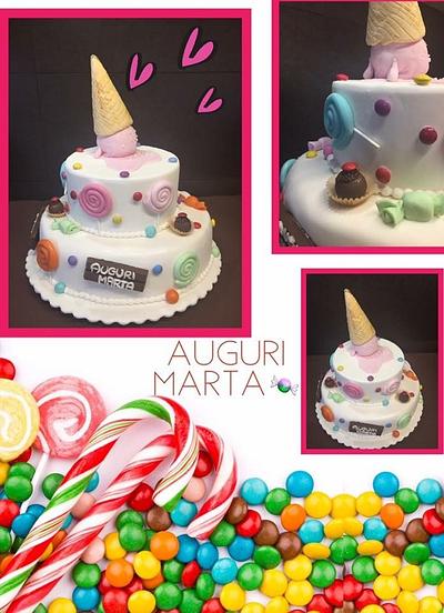 Sugar candy cake  - Cake by CupClod Cake Design